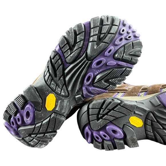 Merrell Moab 2 Mid Top Ventilation Braken Purple Hiking Boots Women's Size 6.5 - Picture 10 of 11